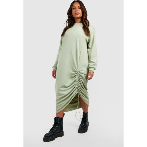 Grande Taille - Robe Pull Oversize Froncée - 46 - boohoo - Modalova