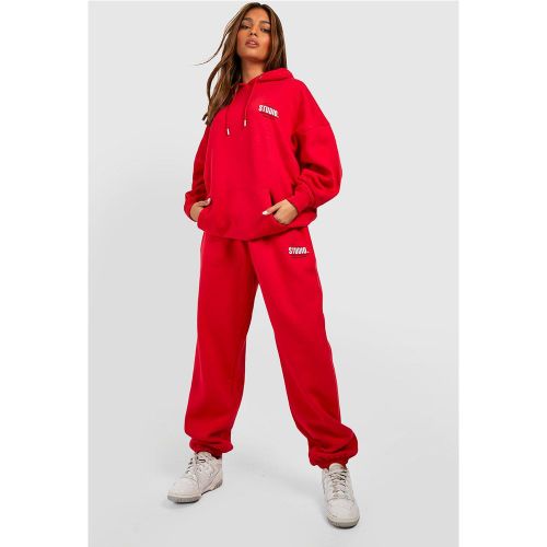 Ensemble De Survêtement Imprimé À Slogan - S - boohoo - Modalova
