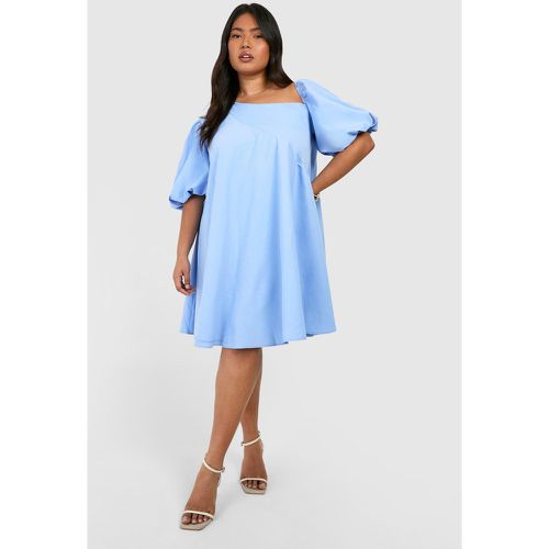 Grande Taille - Robe Babydoll Asymétrique À Épaules Dénudées - boohoo - Modalova