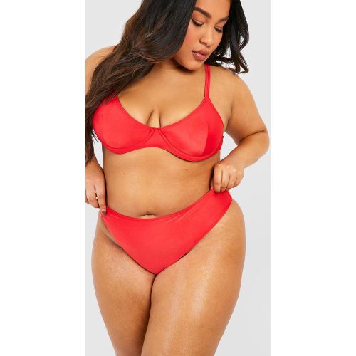 Grande Taille - Bas De Maillot Basique Taille Haute - 52 - boohoo - Modalova