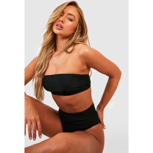 Top De Bikini Style Bandeau Effet Tube - 34 - boohoo - Modalova