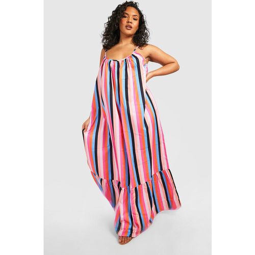 Grande Taille - Robe Longue Rayée - 54 - boohoo - Modalova