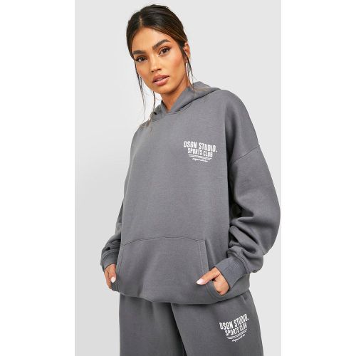 Sweat À Capuche Oversize À Slogan Dsgn Studio - S - boohoo - Modalova