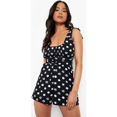 Petite" - Combishort Noué À Pois - 38 - boohoo - Modalova