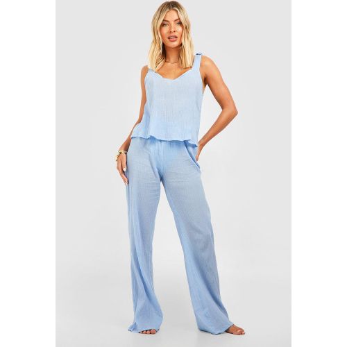 Ensemble De Plage Avec Pantalon Large - M - boohoo - Modalova