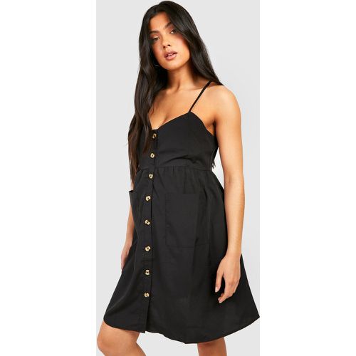 Maternité - Robe De Grossesse Patineuse Boutonnée - 40 - boohoo - Modalova