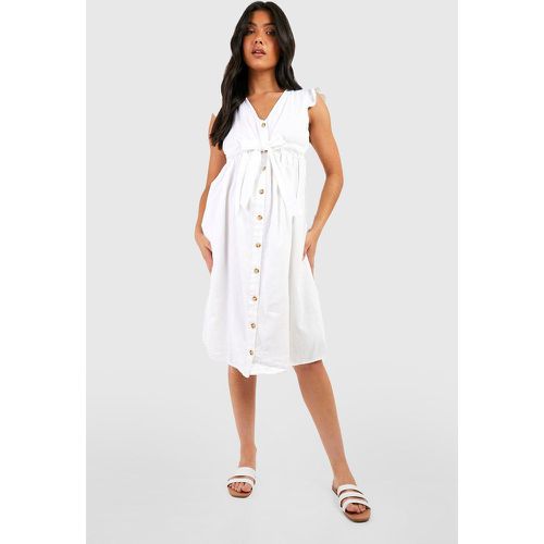 Maternité - Robe Mi Longue Boutonnée - 42 - boohoo - Modalova