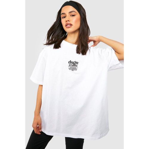 T-Shirt Oversize À Slogan Dsgn Studio - S - boohoo - Modalova