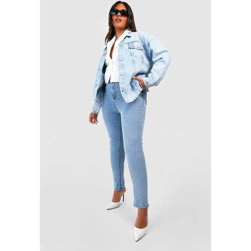 Grande Taille - Jean Skinny Push-Up - 44 - boohoo - Modalova