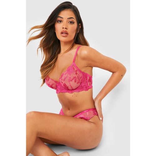 Saint-Valentin - Soutien-Gorge En Dentelle À Armatures - 34Dd - boohoo - Modalova