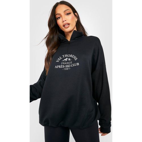 Tall" - Sweat Zippé À Slogan Ski Club - M - boohoo - Modalova