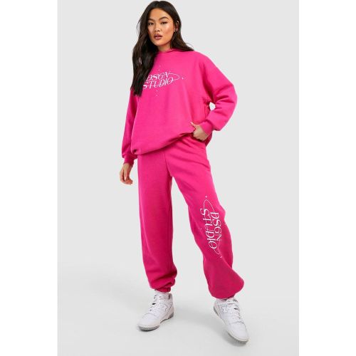 Survêtement À Imprimé Dsgn Studio Avec Sweat À Capuche Et Jogging - S - boohoo - Modalova