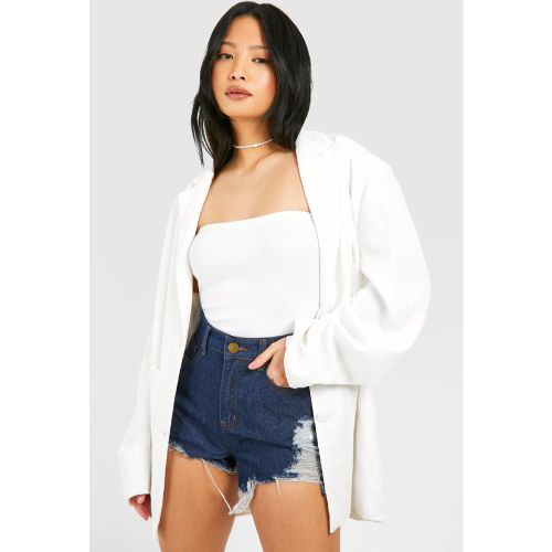 Petite" - Short Déchiré En Jean - 32 - boohoo - Modalova