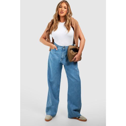Grande Taille - Jean Large - 44 - boohoo - Modalova