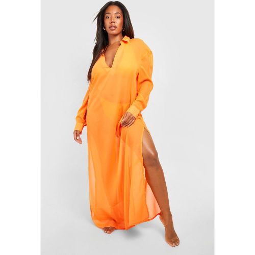 Grande Taille - Tunique De Plage Longue - 50 - boohoo - Modalova