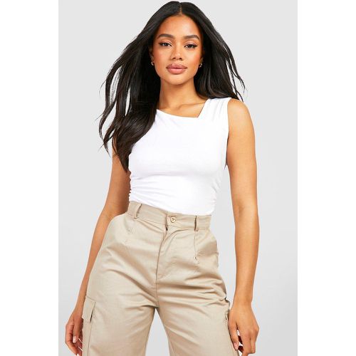 Top En Coton Asymétrique - boohoo - Modalova