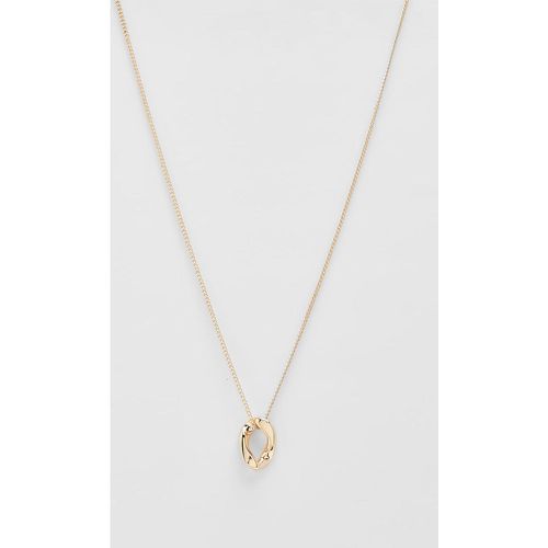 Collier À Pendentif Ovale Martelé - One Size - boohoo - Modalova