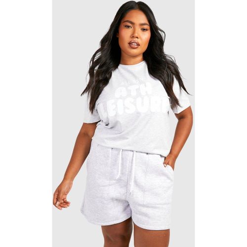 Grande Taille - Ensemble Imprimé Avec T-Shirt Et Short - 44 - boohoo - Modalova