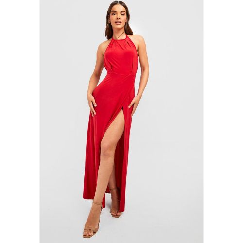 Robe Longue Fendue Dos Nu - 40 - boohoo - Modalova