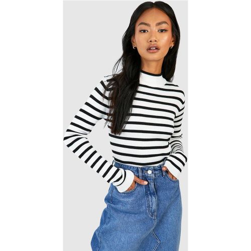 Pull En Maille Fine À Rayures - M - boohoo - Modalova