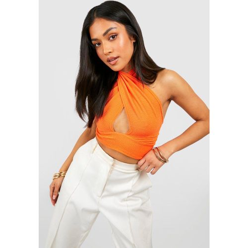 Petite" - Crop Top Texturé - 34 - boohoo - Modalova