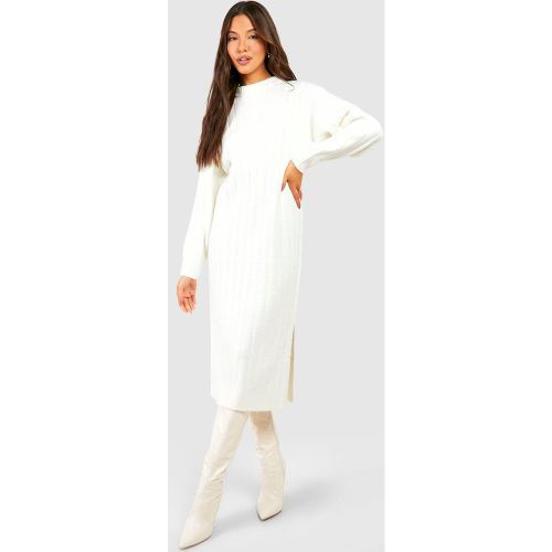 Robe Mi-Longue Côtelée Épaisse - 36 - boohoo - Modalova