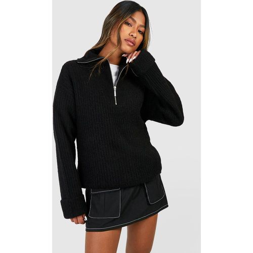 Pull Épais À Col Zippé - L - boohoo - Modalova