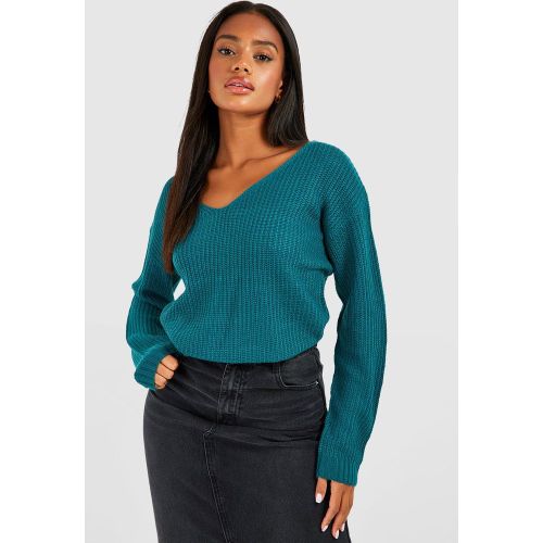Pull Basique À Col En V - S - boohoo - Modalova