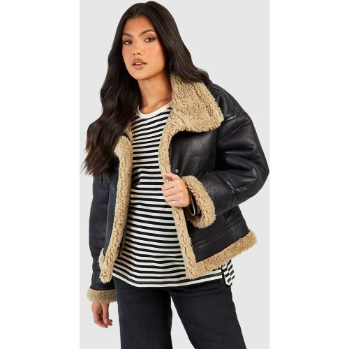 Maternité - Blouson De Grossesse Aviateur - 38 - boohoo - Modalova