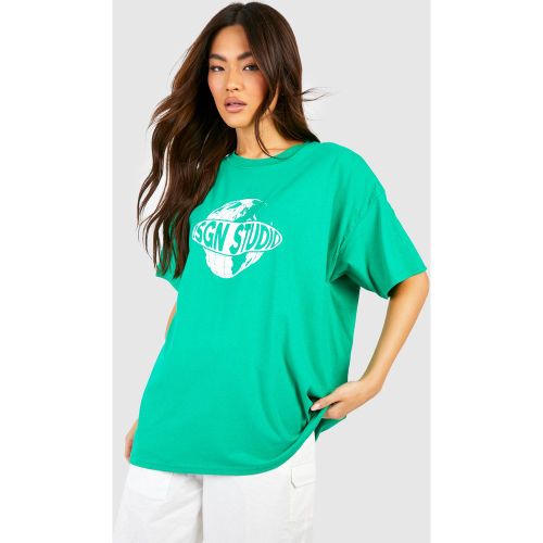 T-Shirt Oversize Imprimé - S - boohoo - Modalova
