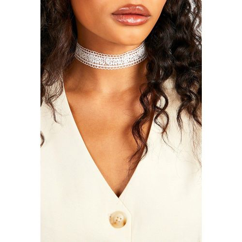 Collier Ras-Du-Cou En Dentelle - One Size - boohoo - Modalova