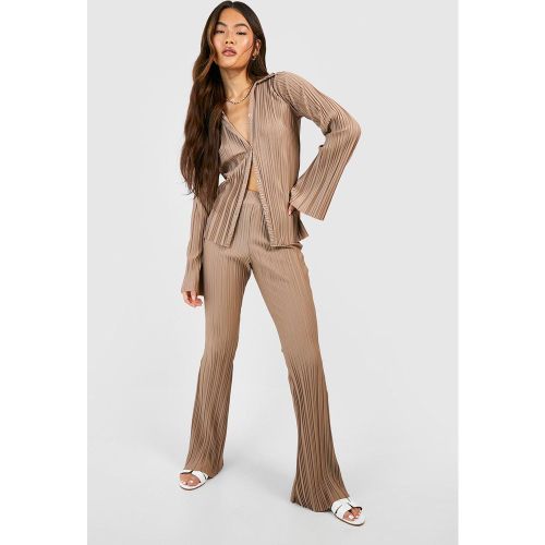 Pantalon Flare Plissé - 44 - boohoo - Modalova
