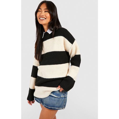 Pull Oversize À Rayures - S - boohoo - Modalova