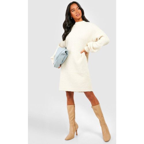 Robe Pull Oversize Bouclée - Blanc Écru - M, Blanc Écru - boohoo - Modalova