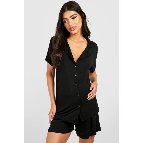 Maternité - Pyjama De Grossesse Boutonné - 38 - boohoo - Modalova
