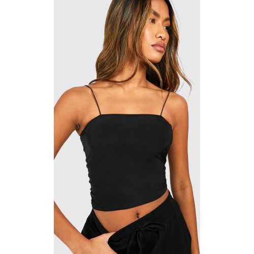 Crop Top Long À Bretelles Fines - 38 - boohoo - Modalova