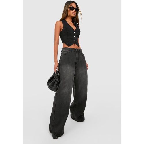 Jean Large Taille Haute - 36 - boohoo - Modalova