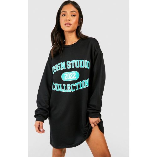 Petite" - Robe Sweat Oversize À Slogan Dsgn Studio - S - boohoo - Modalova