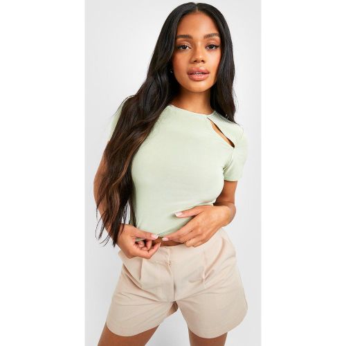 T-Shirt Soyeux À Découpes - 42 - boohoo - Modalova
