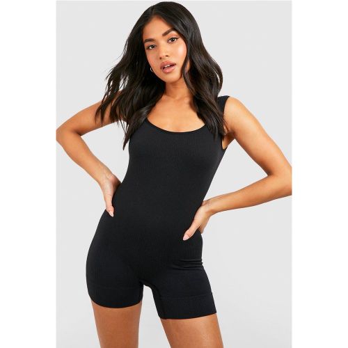Petite" - Combishort Moulant Sans Coutures - M - boohoo - Modalova