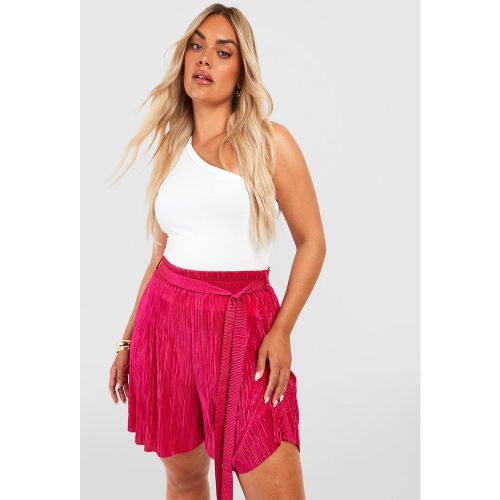 Grande Taille - Short Plissé À Ceinture - 44 - boohoo - Modalova
