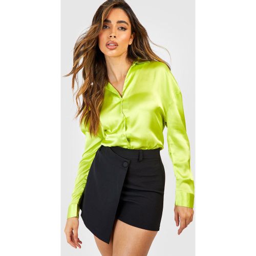Chemise Satinée Basique - 38 - boohoo - Modalova