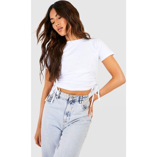 T-Shirt Court Froncé - 38 - boohoo - Modalova