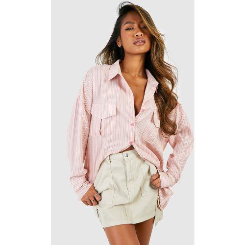 Chemise Oversize À Rayures - 36 - boohoo - Modalova