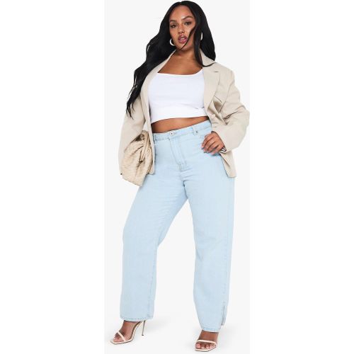 Grande Taille - Jean Droit Basique Taille Haute - 44 - boohoo - Modalova
