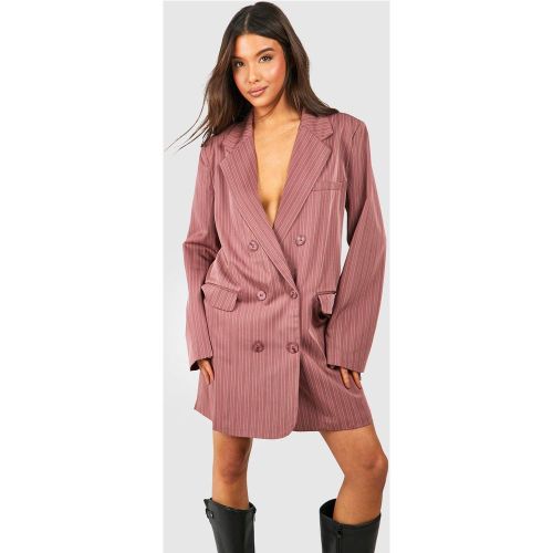 Robe Blazer Oversize À Rayures - 44 - boohoo - Modalova