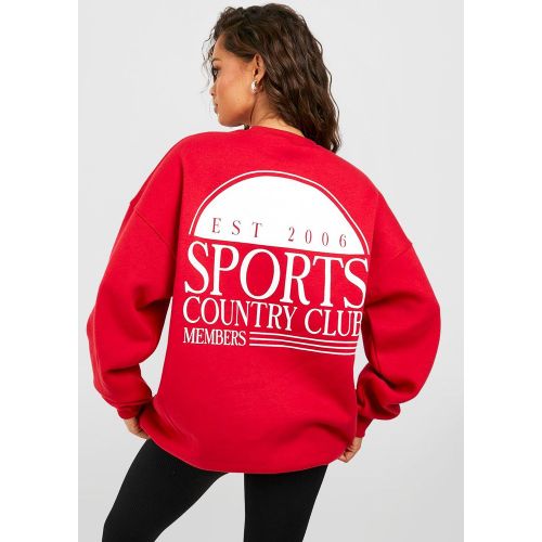 Sweat À Slogan Sports Club - Xs - boohoo - Modalova