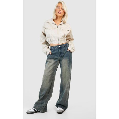 Jean Large Délavé - 36 - boohoo - Modalova