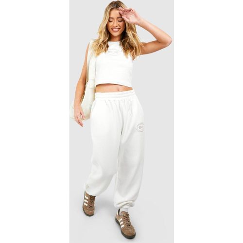 Jogging À Slogan New York - Blanc Écru - S, Blanc Écru - boohoo - Modalova