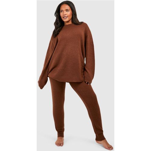 Grande Taille - Ensemble Confort Avec Pull À Col Ras-Du-Cou - 44 - boohoo - Modalova